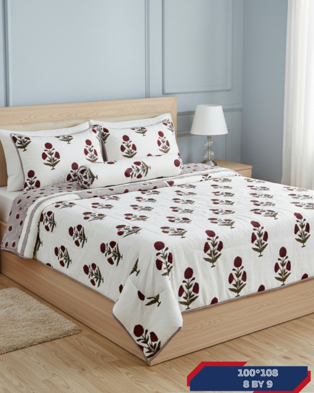 premium quality jaipuri cotton bedsheet
