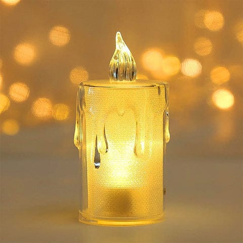 Simple Candles for Home Decoration, Crystal Candlelight , Diwali Item