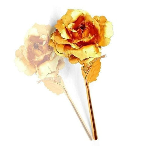 Artificial Golden Roses (Set of 3)
